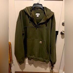 Carhart zip up hoodie 5xl green
